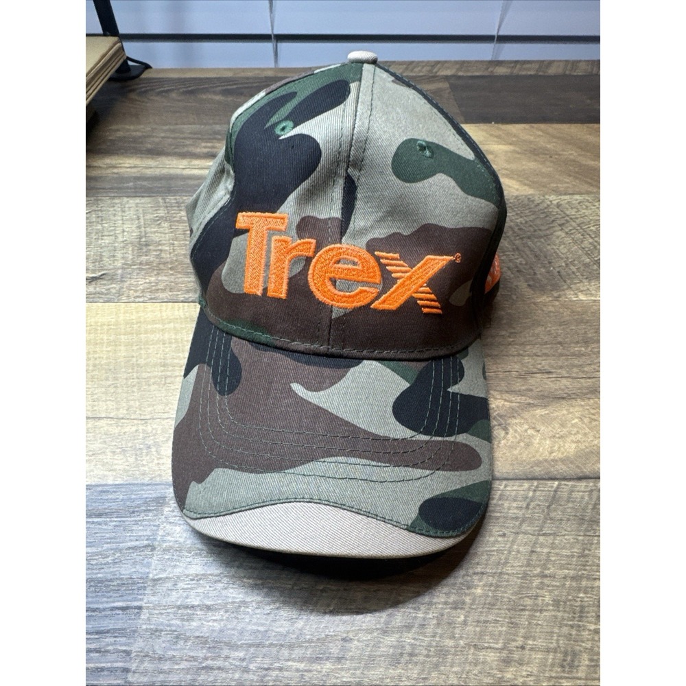 TREX & Home Depot Camo Baseball Hat Strapback One Size EUC